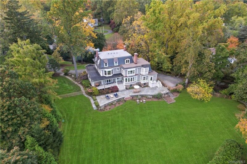 aerial view of Victorian house Glenholme