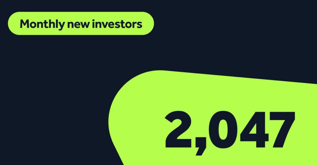 Monthly new investors September